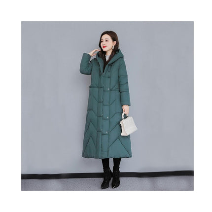 Women's Winter Warm Puffer Jacket Hooded Maxi Long Down Coat