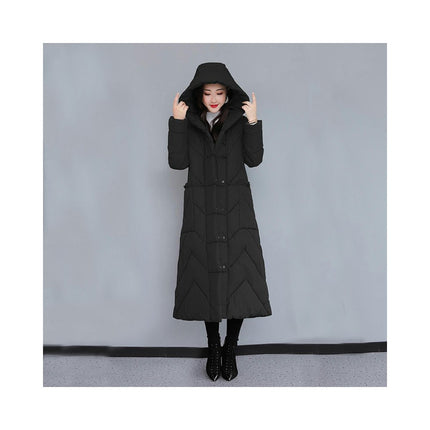 Women's Winter Warm Puffer Jacket Hooded Maxi Long Down Coat