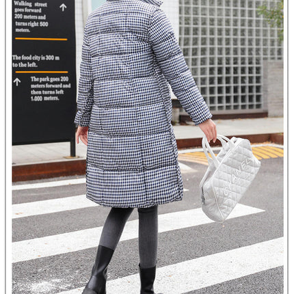 Women's Mid-Length Thickened Jacket Stand Collar Winter Puffer Jacket