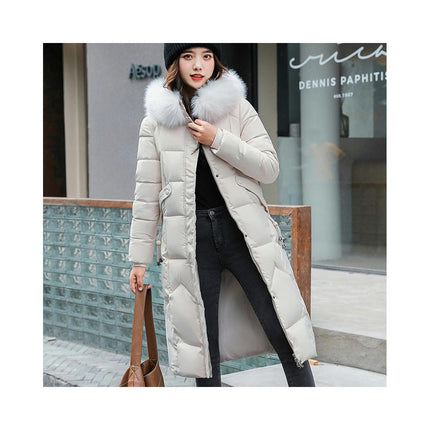 Women's Hooded Thickened Long Down Jacket Maxi Down Puffer Coat