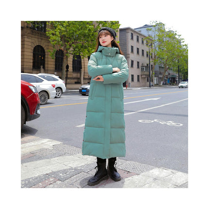 Women's Hooded Long Down Jacket Thickened Maxi Puffer Coat