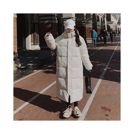 Women's Thickened Maxi Down Jackets Hooded Long Winter Puffer Coat