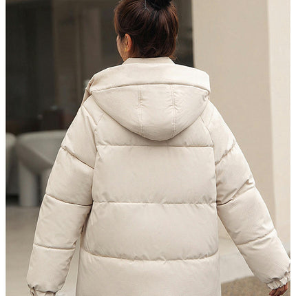 Women Winter Warm Down Jacket Thickened Hood Short Down Coat