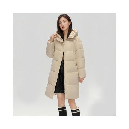 Long Winter Down Coats for Women Thickened Hooded Puffer Jacket