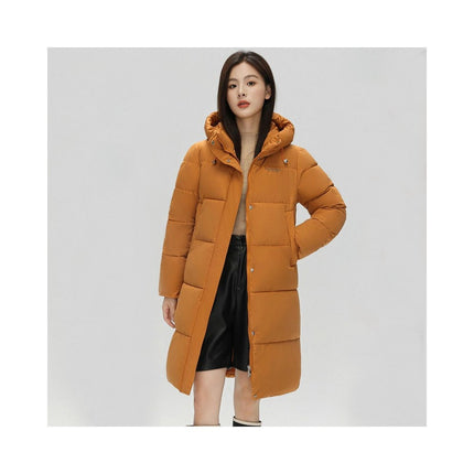 Long Winter Down Coats for Women Thickened Hooded Puffer Jacket