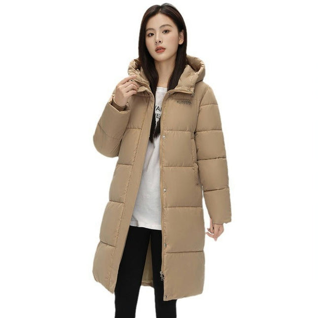 Long Winter Down Coats for Women Thickened Hooded Puffer Jacket