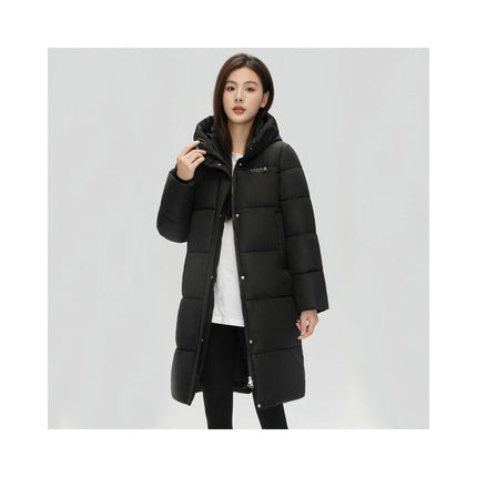 Long Winter Down Coats for Women Thickened Hooded Puffer Jacket