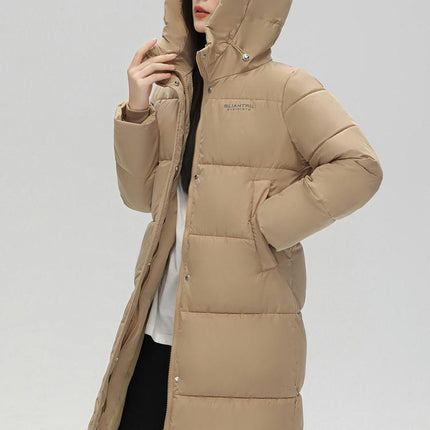 Long Winter Down Coats for Women Thickened Hooded Puffer Jacket