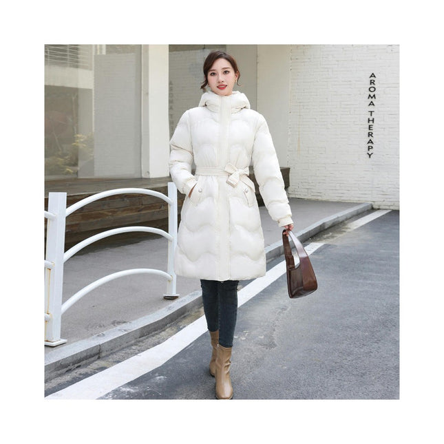 Women's Winter Coat Down Warm Long Puffer Thicken Jacket with Hood