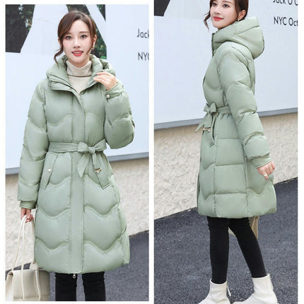 Women's Winter Coat Down Warm Long Puffer Thicken Jacket with Hood