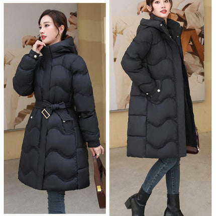 Women's Winter Coat Down Warm Long Puffer Thicken Jacket with Hood