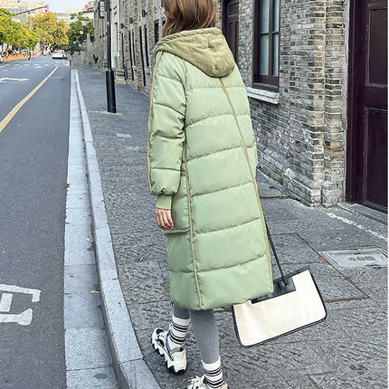 Womens Puffer Jacket Winter Warm Hooded Padded Down Coat