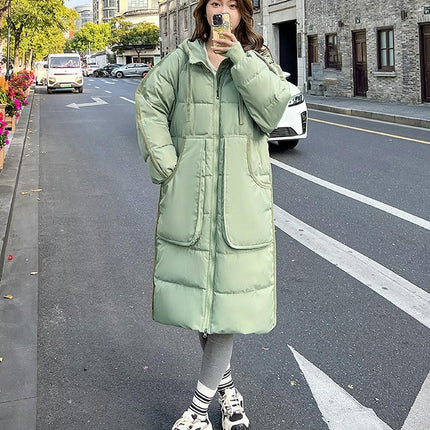 Womens Puffer Jacket Winter Warm Hooded Padded Down Coat