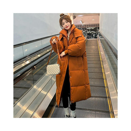 Women's Long Down Coat with Hood Down Parka Puffer Jacket