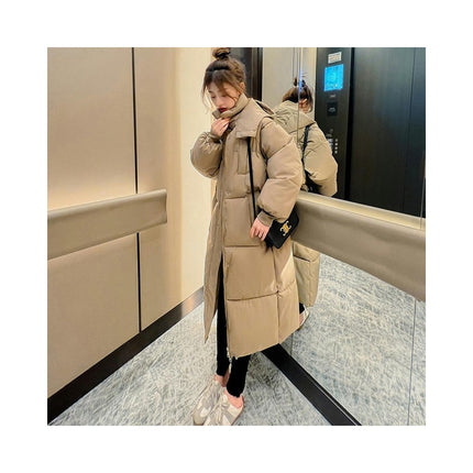 Women's Long Down Coat with Hood Down Parka Puffer Jacket