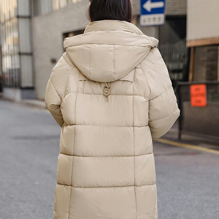 Women's Winter Down Coat Padded Puffer Warm Jacket with Hood