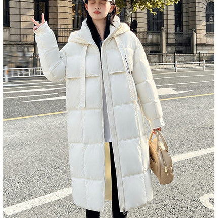 Women Puffer Hooded Jacket Winter Padded Warm Coat Thicken Outerwear