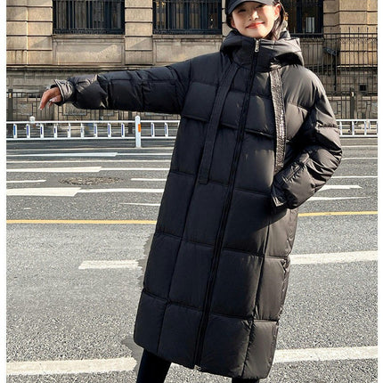 Women Puffer Hooded Jacket Winter Padded Warm Coat Thicken Outerwear