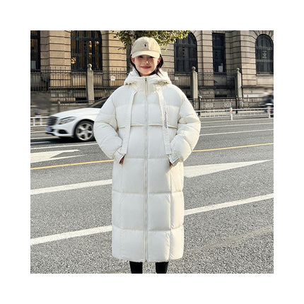 Women Puffer Hooded Jacket Winter Padded Warm Coat Thicken Outerwear