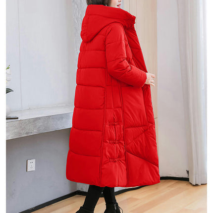 Women's Down Coat with Hood Long Puffer Coat Winter Thicken Jacket