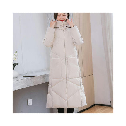 Women's Down Coat with Hood Long Puffer Coat Winter Thicken Jacket