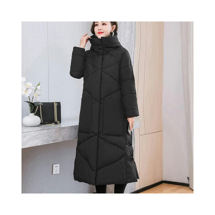 Women's Down Coat with Hood Long Puffer Coat Winter Thicken Jacket