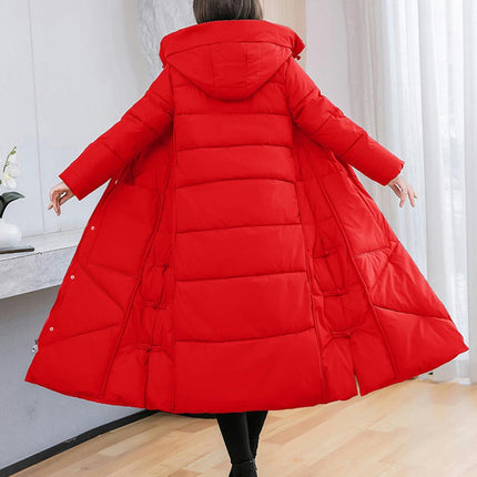 Women's Down Coat with Hood Long Puffer Coat Winter Thicken Jacket