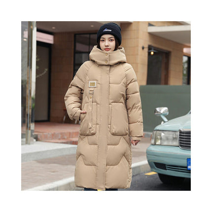 Women's Winter Warm Coats Thickened Down Long Jacket with Hood