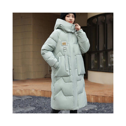 Women's Winter Warm Coats Thickened Down Long Jacket with Hood