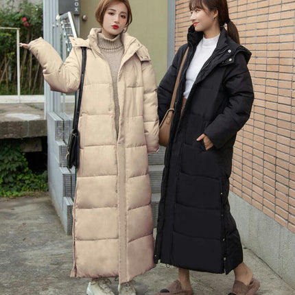 Women's Long Winter Coat Thickened Down Jacket Warm Puffer Jacket