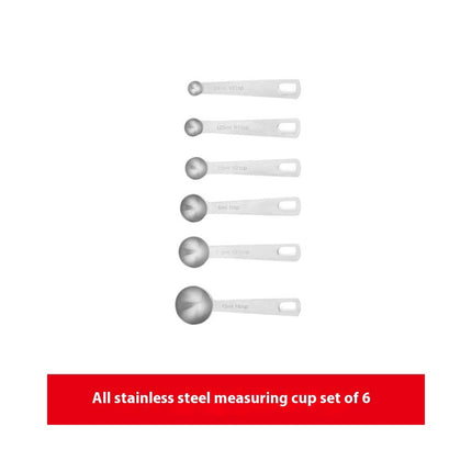 Measuring Cups and Spoons Set Stainless Steel Include Stackable Measuring Cup Nesting Measuring Spoons