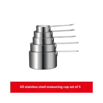 Measuring Cups and Spoons Set Stainless Steel Include Stackable Measuring Cup Nesting Measuring Spoons