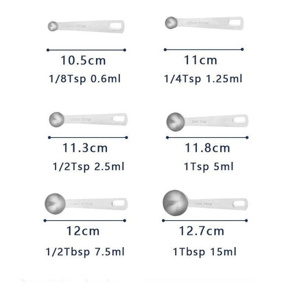 Measuring Cups and Spoons Set Stainless Steel Include Stackable Measuring Cup Nesting Measuring Spoons