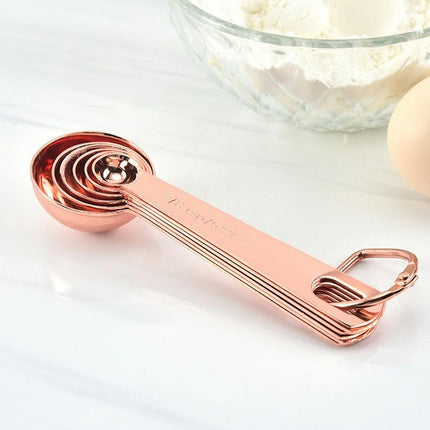 Measuring Spoons Set Stainless Steel Measuring Spoons Set for Dry or Liquid Ingredients Stackable Metal Set