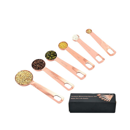 Measuring Spoons Set Stainless Steel Measuring Spoons Set for Dry or Liquid Ingredients Stackable Metal Set