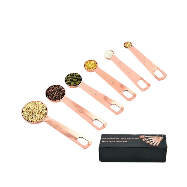 Measuring Spoons Set Stainless Steel Measuring Spoons Set for Dry or Liquid Ingredients Stackable Metal Set