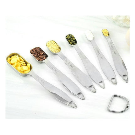 Measuring Cups and Spoons Set Stainless Steel Measuring Cups Set Dry Measurer Cups Measurement Spoons