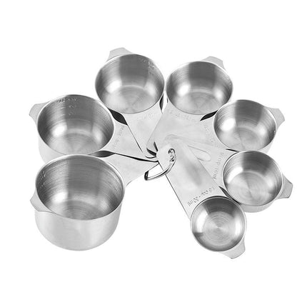 Measuring Cups and Spoons Set Stainless Steel Measuring Cups Set Dry Measurer Cups Measurement Spoons