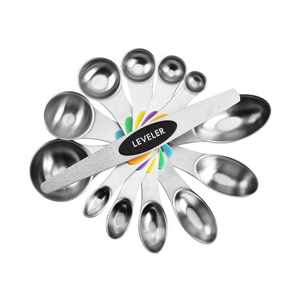 Magnetic Measuring Spoons and Measuring Cups Set Double-Sided Spoons& Leveler and Measuring Cups Set