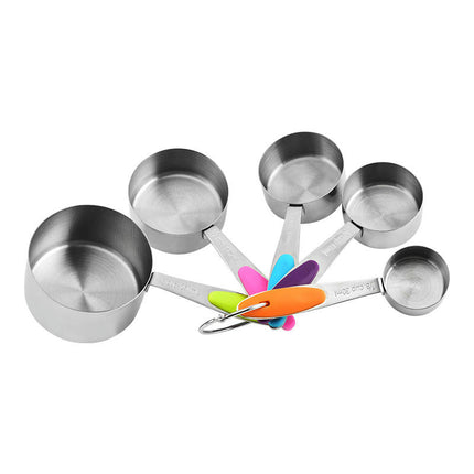 Magnetic Measuring Spoons and Measuring Cups Set Double-Sided Spoons& Leveler and Measuring Cups Set