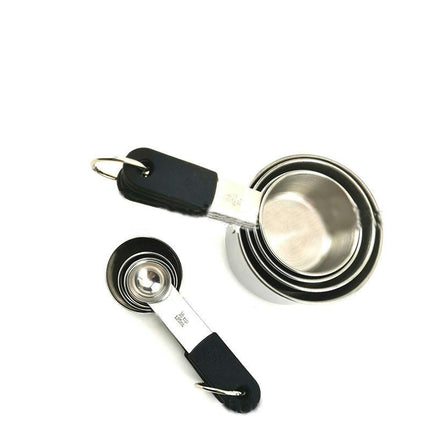 Measuring Cups and Spoons Food Grade Stainless Steel Metal Measure Cups and Spoons Set Thickness Handle