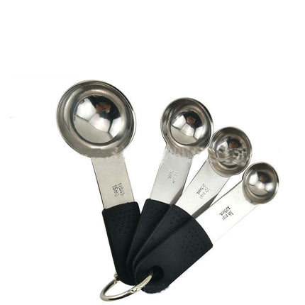 Measuring Cups and Spoons Food Grade Stainless Steel Metal Measure Cups and Spoons Set Thickness Handle