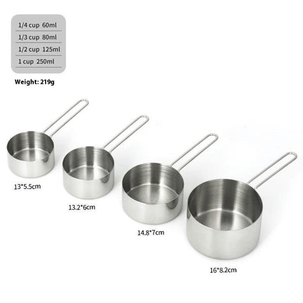 Measuring Cups Set Stainless Steel Measuring Cups for Kitchen and Baking Measure Cups Set Kitchen Gadgets