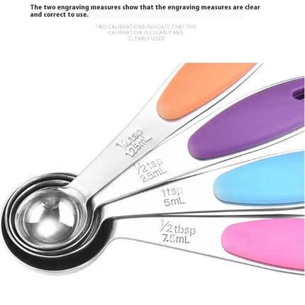 Measuring Spoons Sets of Stainless Steel Stackable Measuring Spoons Heavy Duty Nesting Tablespoons Set