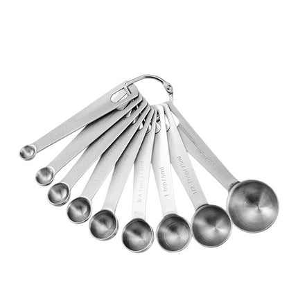 Measuring Spoons Heavy Duty Stainless Steel Measuring Spoons Cups Set Small Tablespoon with Metric and US