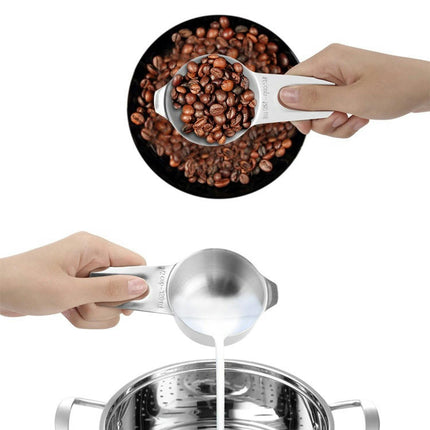 Stainless Steel Measuring Cups and Measuring Spoons Set Nesting Kitchen Metal Measuring Cups and Spoons Set