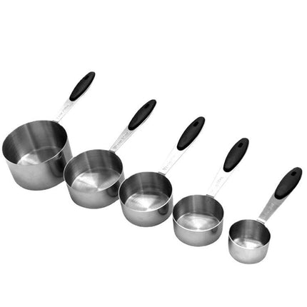 Measuring Cup and Magnetic Measuring Spoons Set Stainless Steel Nesting Measuring Cup & Double Sided Spoons