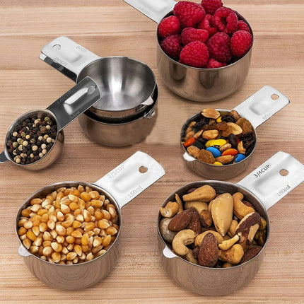 Measuring Cups Stainless Steel Kitchen Stackable Measuring Set Gadgets tool For Cooking & Baking Tool