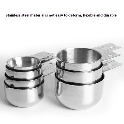 Measuring Cups Stainless Steel Kitchen Stackable Measuring Set Gadgets tool For Cooking & Baking Tool