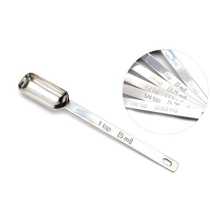 Measuring Spoons Set of Stainless Steel Metal Measuring Spoons Heavy Duty Tablespoon for Kitchen Measuring